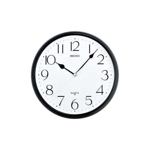 SEIKO Кварцевый механизм пластиковый корпус стенные часы унисекс белый цвет модель QXA651K