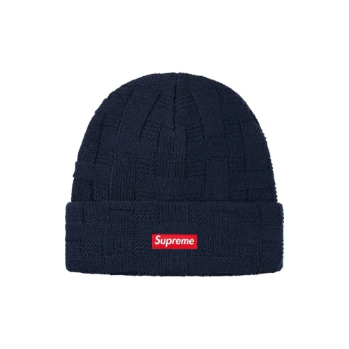 Supreme Acrylic Beanies Unisex Marine Blue