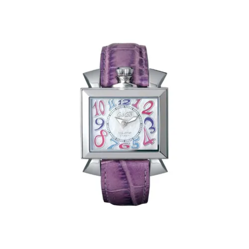 GAGA Napoleone Lady Collection Napoleon Collection Наручные часы Кварцевый механизм Естественная кожа Ремешок 35*30 мм