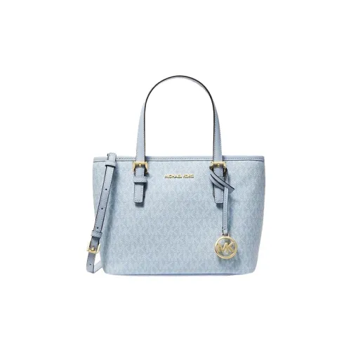 MICHAEL KORS Jet Set Полиуретан Тоут Сумка Сумка для покупок Сумка Сумка через плечо Сумка через плечо Мини Женская Светло-синяя