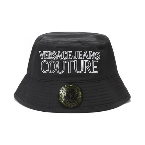 VERSACE JEANS COUTURE Полиэстер Ведрообразные Шляпы Черный Белый Мужской