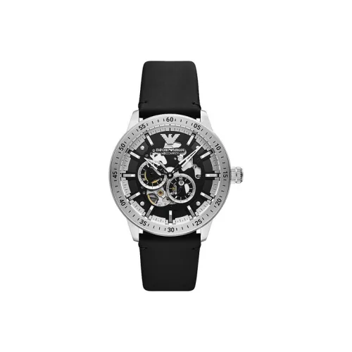 EMPORIO ARMANI Автоматический Механический Механизм Мужские Часы Машина 43 мм Черный