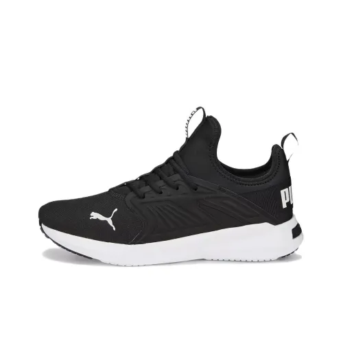 PUMA Shock Absorbers Slip-Resistant Abrasion-Resistant Lightweight Low-Top Casual Running Shoes Men's Black PUMA Shock Absorbers Противоскользящие устойчивые к истиранию легкие низкий топ повседневные беговые кроссовки мужской черный