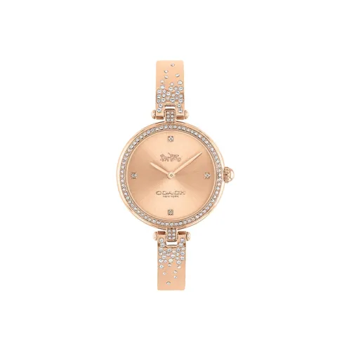 COACH PARK Кварцевые наручные часы стальной ремешок золотой циферблат женские часы