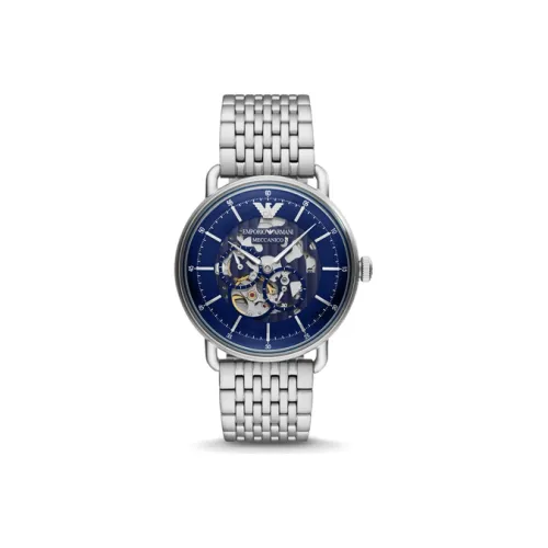 EMPORIO ARMANI Автоматический Механический Механизм Мужские Часы Машина 43 мм Синий