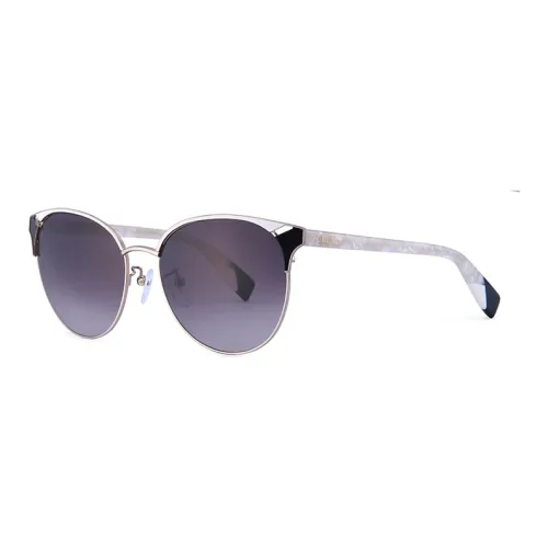 Furla Солнцезащитные очки Яркий Светло-золотой с Цветной Фурнитурой, Градиентный Дымчатый Цвет Женские