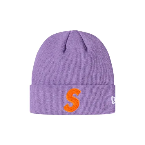 Supreme x New Era FW19 Beanies Unisex Purple