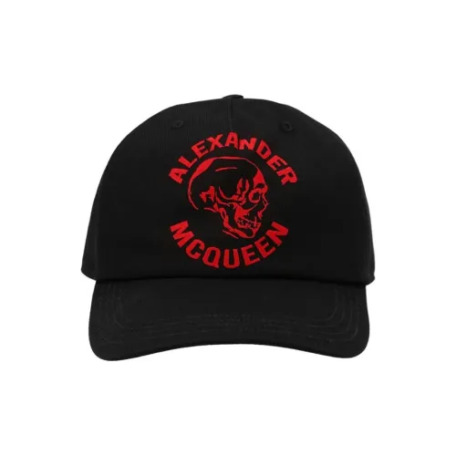 Alexander McQueen Хлопок Бейсболка Черная Унисекс
