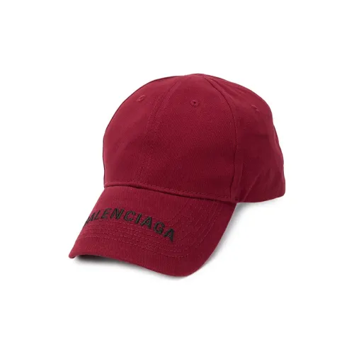 BALENCIAGA Хлопок Бейсболки Бургундский Унисекс