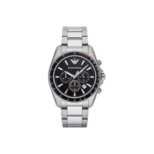 EMPORIO ARMANI Кварцевый механизм Мужские часы из коллекции Submariner, 44 мм*12 мм, черный