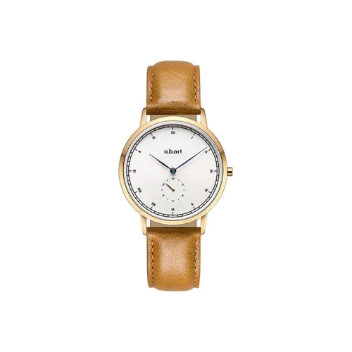 a.b.art Women's Watch Кварцевый механизм Естественная кожа Ремешок Белый циферблат FG36 001 3BL