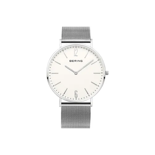 Bering Кварцевый механизм Мужские часы Белый