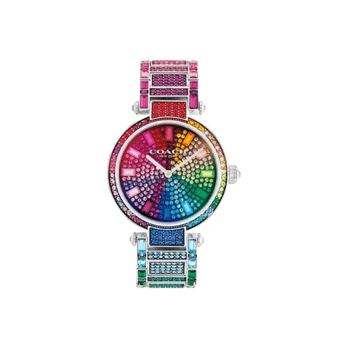 COACH CARY Baby's Breath Collection Кварцевые часы механизм ремешок из нержавеющей стали 34 мм
