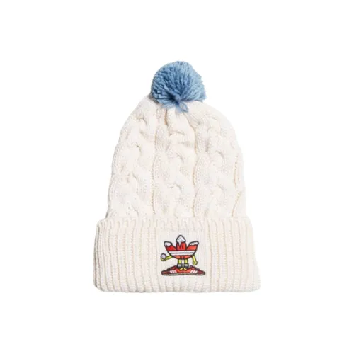Adidas Originals Акриловые шапки-бини унисекс белые
