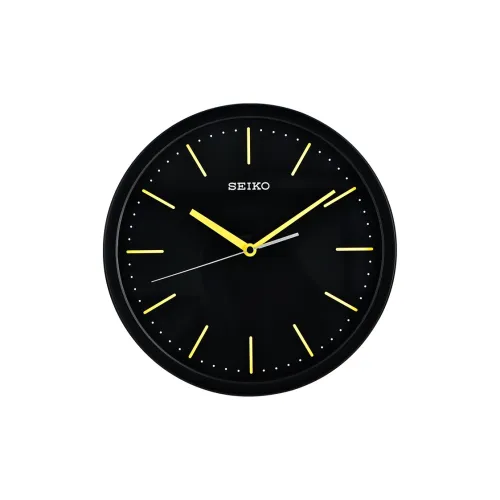 SEIKO Кварцевый механизм пластиковый корпус стена часы унисекс черный QXA476Y