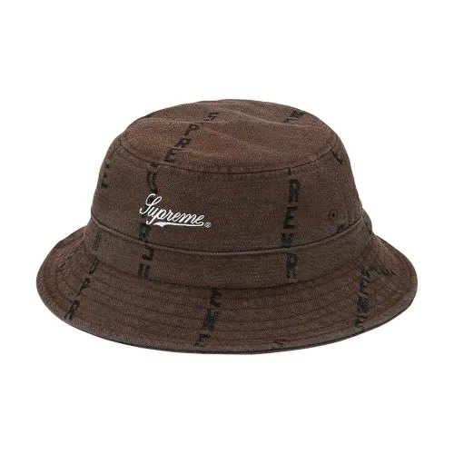 Supreme 100% хлопок Denim Bucket Hats Unisex Многоцветный