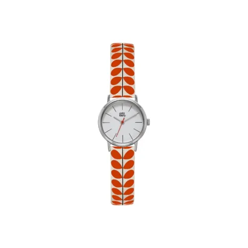 ORLA KIELY Women's Watch Кварцевый механизм Естественная кожа Ремешок 24 мм Белый циферблат OK2267
