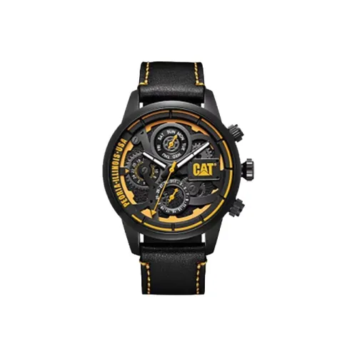 Кварцевый механизм, мужские часы CARTER WATCH, 44 мм, черный