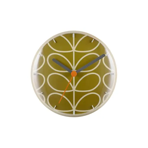 ORLA KIELY Кварцевый механизм Eco-Friendly Материал Стена Часы Унисекс Зеленый циферблат