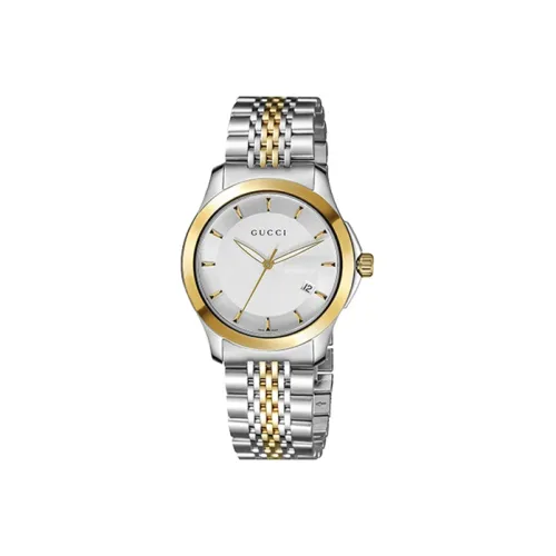 GUCCI G Timeless Collection Часы Кварцевый механизм Нержавеющая сталь Ремешок Серебристый циферблат Мужской