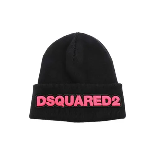 DSQUARED 2 Хлопок Шапка-бини Черная Женская