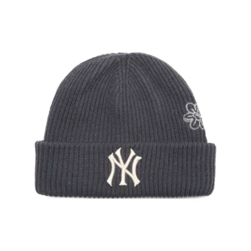 Шапки-бини MLB Base Logo Акрил Унисекс Белый Черный