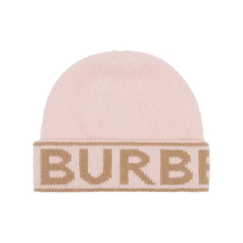 Burberry Кашемировая шапка-бини унисекс розовая