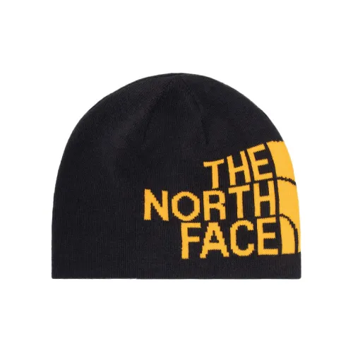 The North Face Акриловые шапки-бини унисекс черные желтые