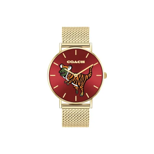COACH Кварцевый Movement Унисекс Perry Watch 36mm*18mm*7,5mm Красный