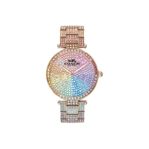 COACH Park Collection Наручные часы Кварцевый механизм Стальной ремешок Многоцветный циферблат Женские часы 14503429