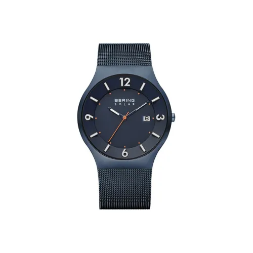 Bering Свет Перезарядный Кварцевый Механизм Мужские Часы Синий