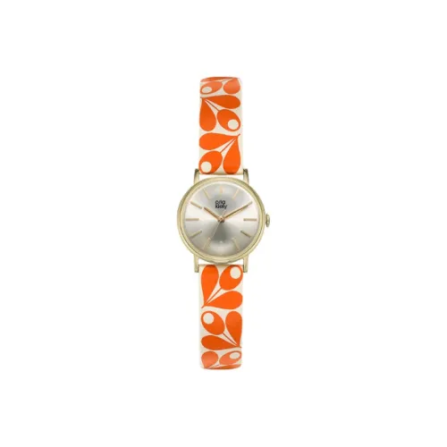 ORLA KIELY Women's Watch Кварцевый механизм Естественная кожа Ремешок 24 мм Белый циферблат OK2078