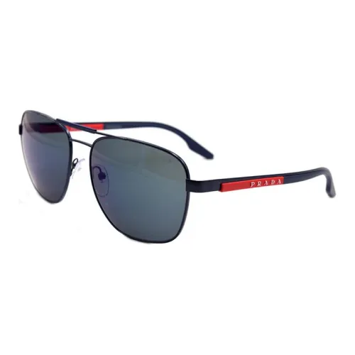 PRADA Солнцезащитные очки Темно-синий Синий Мужской