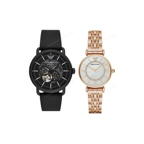 EMPORIO ARMANI Автоматический Механический Движение Унисекс Часы 43мм*43мм Черные