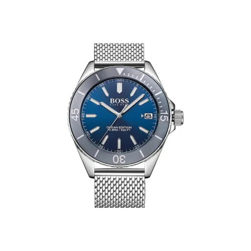 Hugo Boss OCEAN EDITION Collection Мужские наручные часы кварцевый механизм синий циферблат