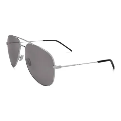 SAINT LAURENT Солнцезащитные очки Серебристый Унисекс