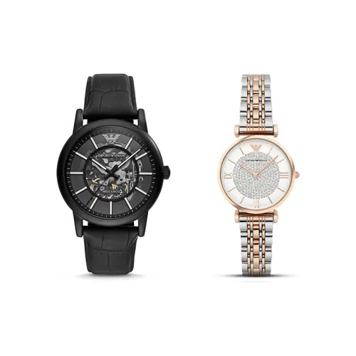 EMPORIO ARMANI Механический Movement Унисекс Пара Часы Черные