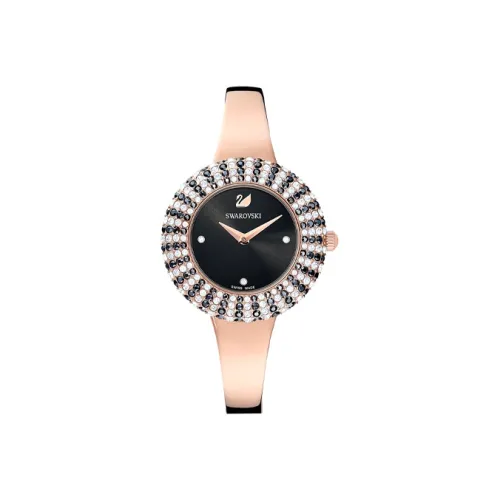 Swarovski Кварцевый Movement Женские Crystalline Delight Часы 34 мм Черные
