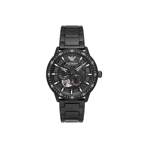 EMPORIO ARMANI Автоматический Механический Механизм Мужские Часы Машина 43 мм Черный