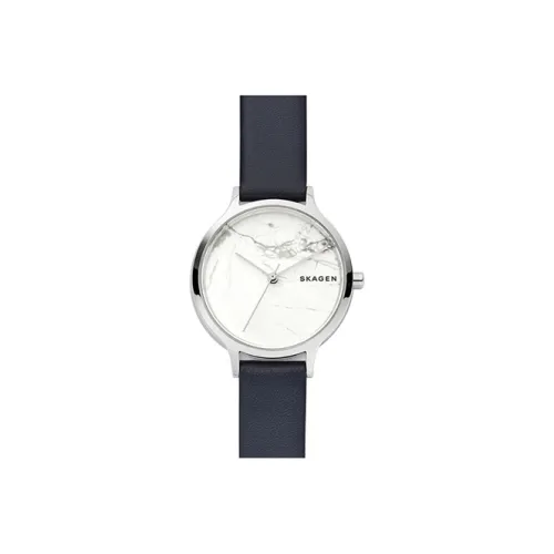 SKAGEN Наручные часы Кварцевый механизм 34 мм Белый циферблат Женские часы