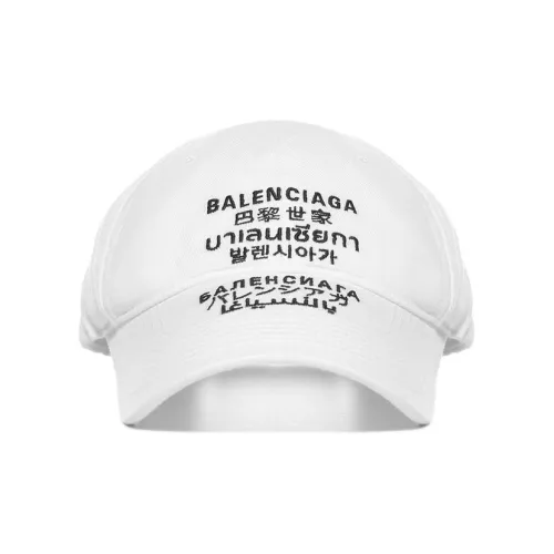 BALENCIAGA Хлопок Бейсболка Белая Унисекс