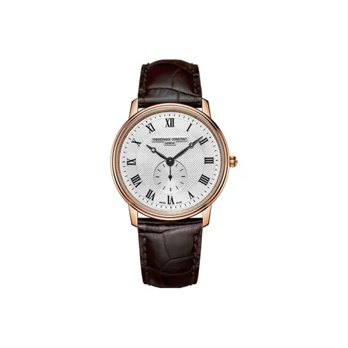 Frederique Constant Кварцевый механизм Мужские часы 37мм*6мм Серебряный