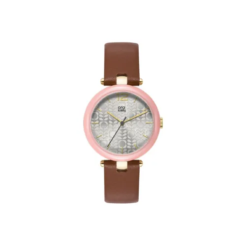 ORLA KIELY Women's Watch Кварцевый механизм ремень из натуральной кожи 34 мм белый циферблат модель OK2214