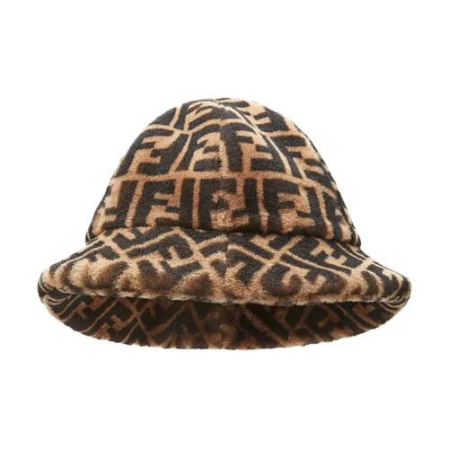 FENDI ШапкаШапка Из Овчины Коричневого Цвета