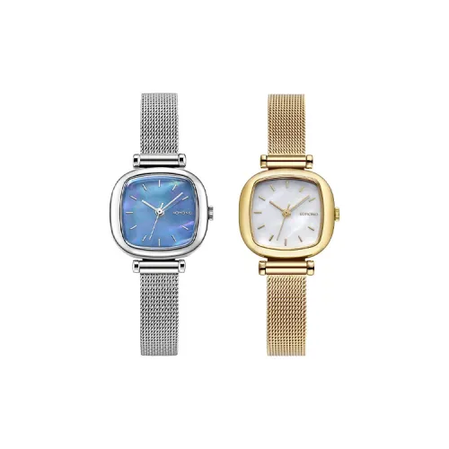 KOMONO Women's Watch Кварцевый механизм Стальной ремешок Синий циферблат