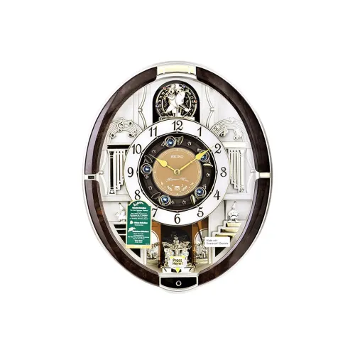 SEIKO Кварцевый механизм Полиэстер Пластик Оболочка Стена Часы Унисекс Золотой