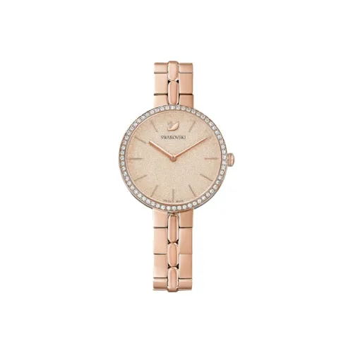 Swarovski COSMOPOLITAN Collection Женские часы Кварцевый механизм Ремешок из нержавеющей стали Золотой циферблат 5517800