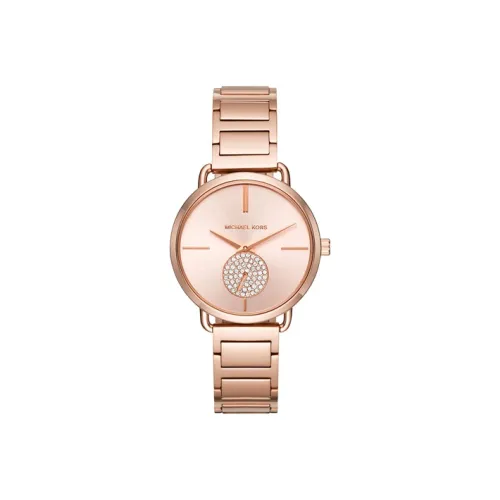 MICHAEL KORS Наручные часы Кварцевый механизм Ремешок из нержавеющей стали 36 мм Розовое золото Циферблат Женские часы