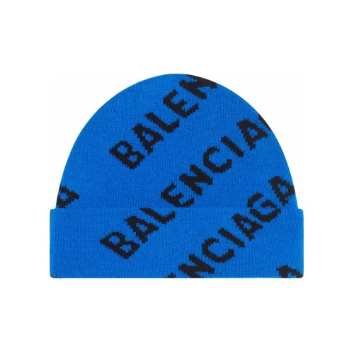 BALENCIAGA Шерстяные шапки-бини Индиго Унисекс