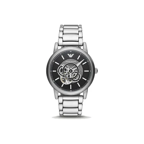 EMPORIO ARMANI Автоматический Механический Механизм Мужские Часы 43 мм Черный
